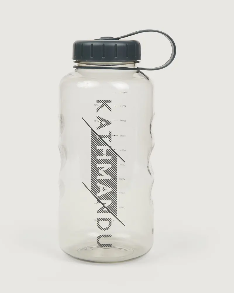 1-Liter Tritan Wide-Mouth Water Bottle – Smokey Clear Durable Design 1