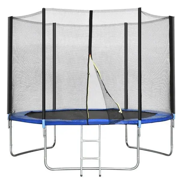 10-Foot Combo Bounce And Jump Trampoline With Enclosure, Ladder & Spring Cover 1