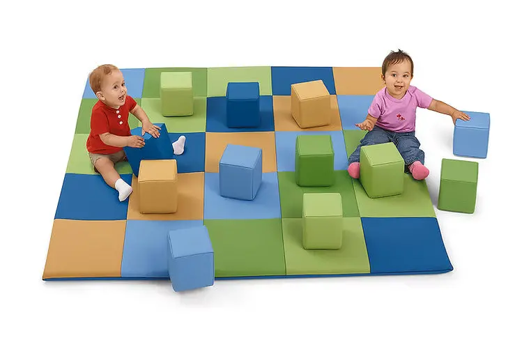 12-Piece Rectangular Foam Play Mat Set 1