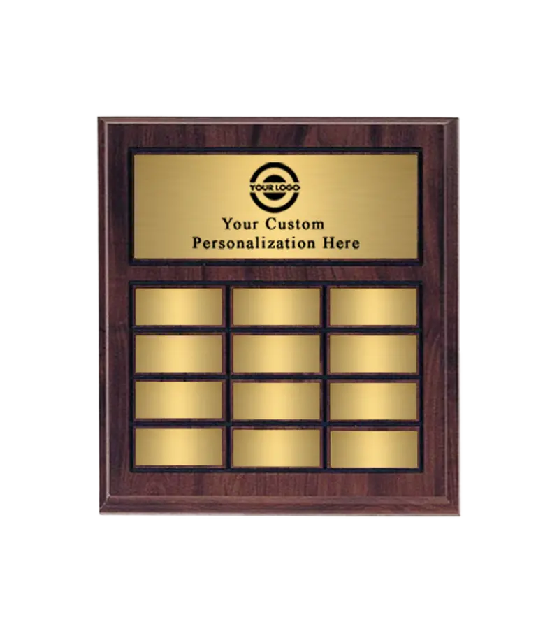 12-Slot Classic-Style Perpetual Name Plaque 1