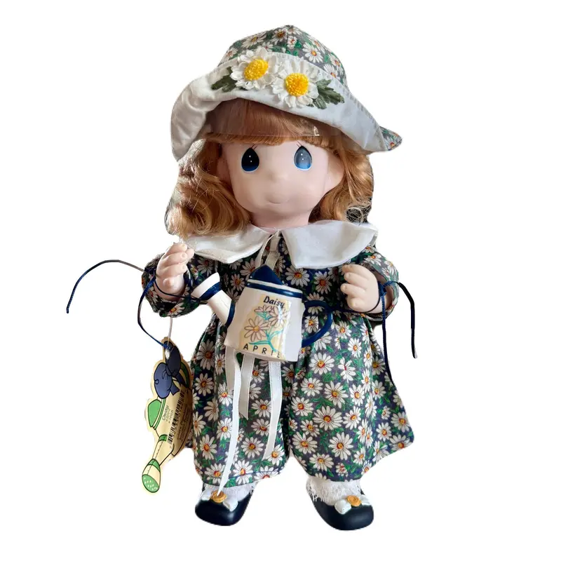 1995 Precious Moments Daisy Girl Doll – April Edition, 12", Limited #1428, Garden Of Friends Collection 1