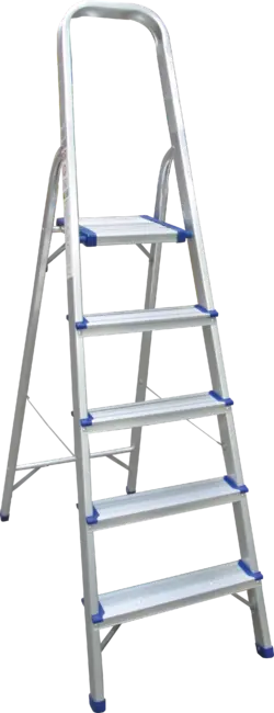 2–7-Step Lightweight Aluminium Step Ladder With Non-Slip Treads 1