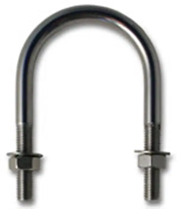 2-Inch Stainless Steel Pipe Clamp – Adjustable Marine Grade 1