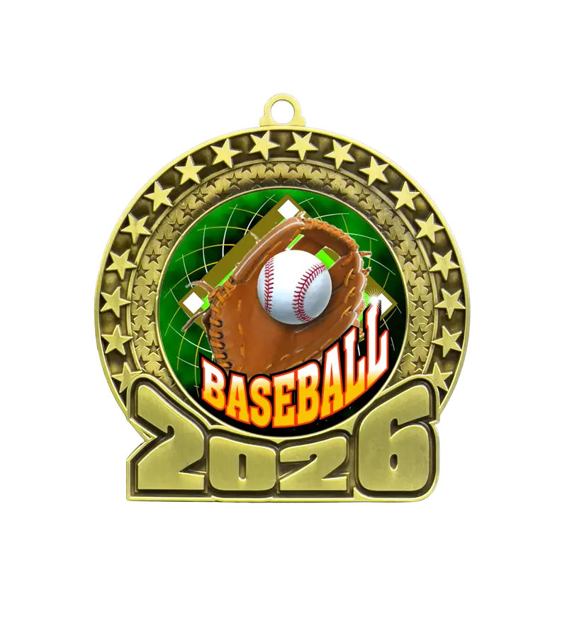 2026 Baseball Insert Medal – Durable Construction 1