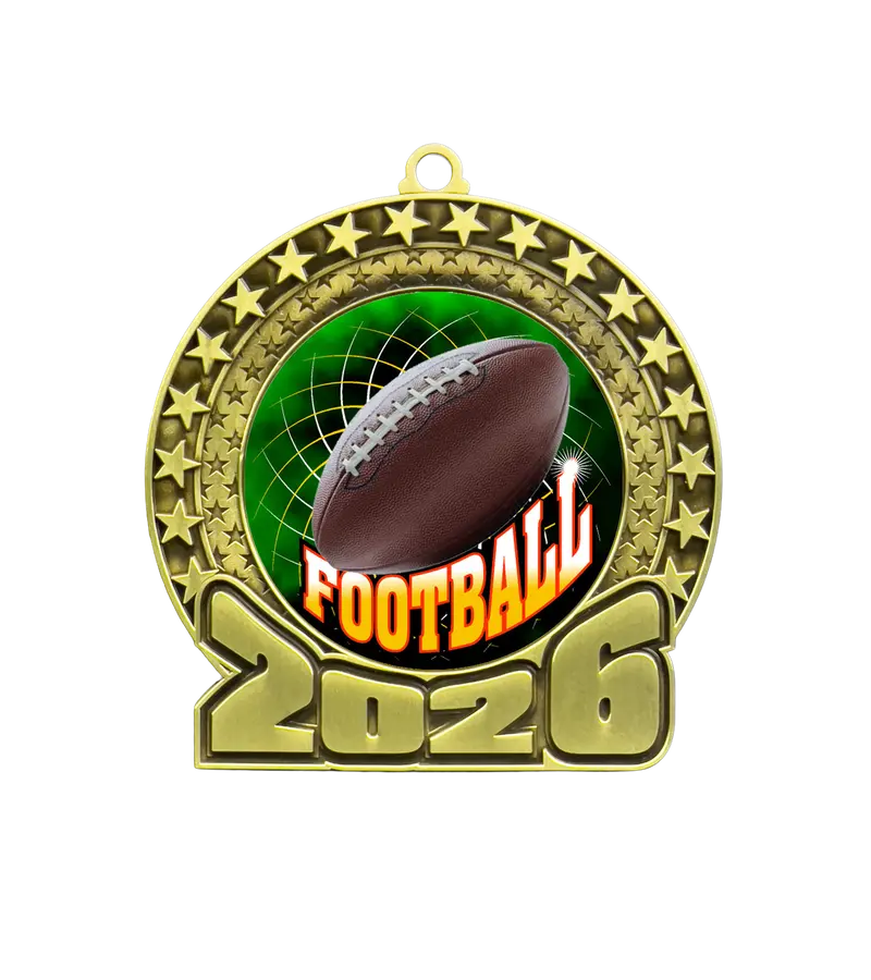 2026 Football Insert Medal – Classic Style 1