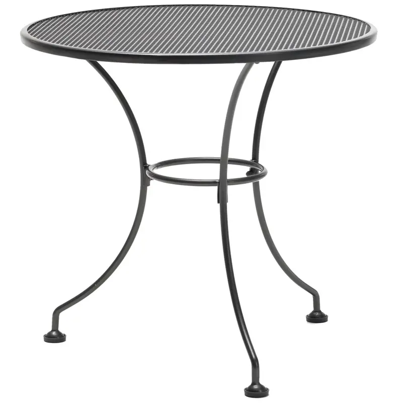 28-Inch Round Mesh Outdoor Side Table – Lightweight Steel 1