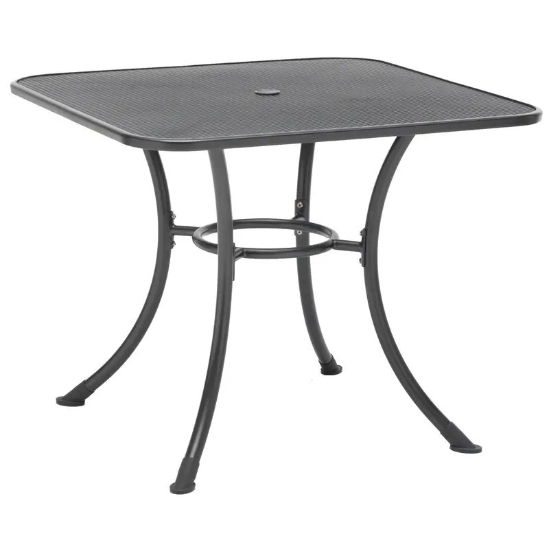32-Inch Square Mesh-Top Patio Table – Compact Design 1
