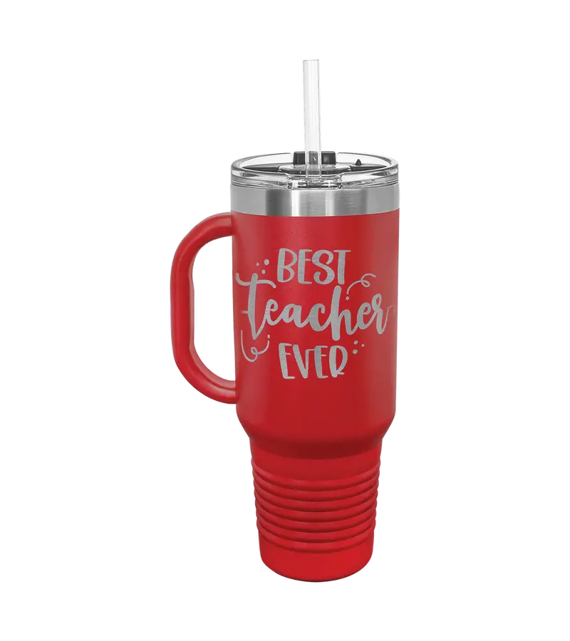 40 Oz Insulated Travel Mug With Handle – Customizable 1