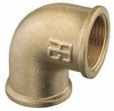 90° Brass Bsp Elbow F-F Threaded Fitting 1