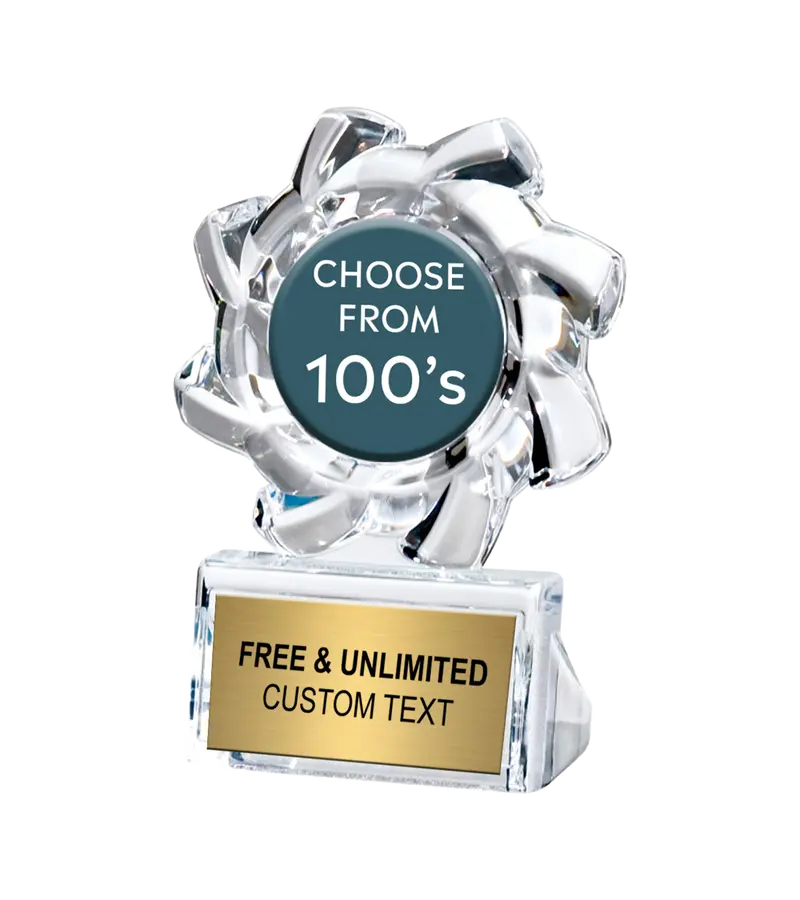 Acrylite Sunflower Trophy With Customizable Insert 1