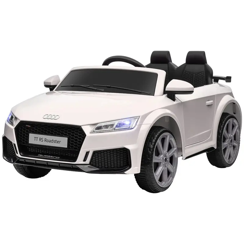 Aosom 6V White Kids' Electric Ride-On Vehicle – Officially Licensed, Remote Operated With Smooth Suspension 1