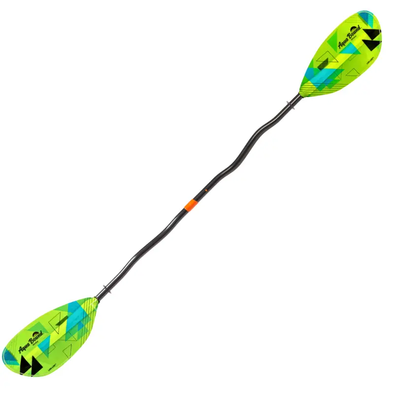 Aqua-Bound Whiskey Lam-Lok Fiberglass Bent-Shaft Two-Piece Kayak Paddle 1