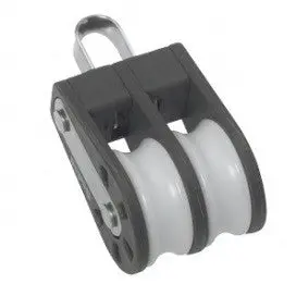 Barton Double Sheave Block – Size 1, Fixed Eye Mount 1