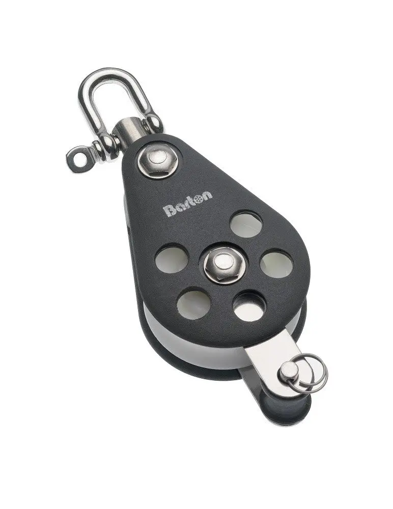 Barton Size 7 Swivel Single Block With Becket – High-Capacity Pulley 1