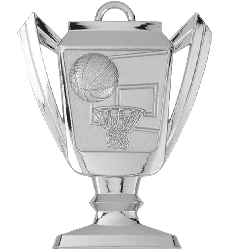 Basketball-Themed Trophy-Style Medal 1