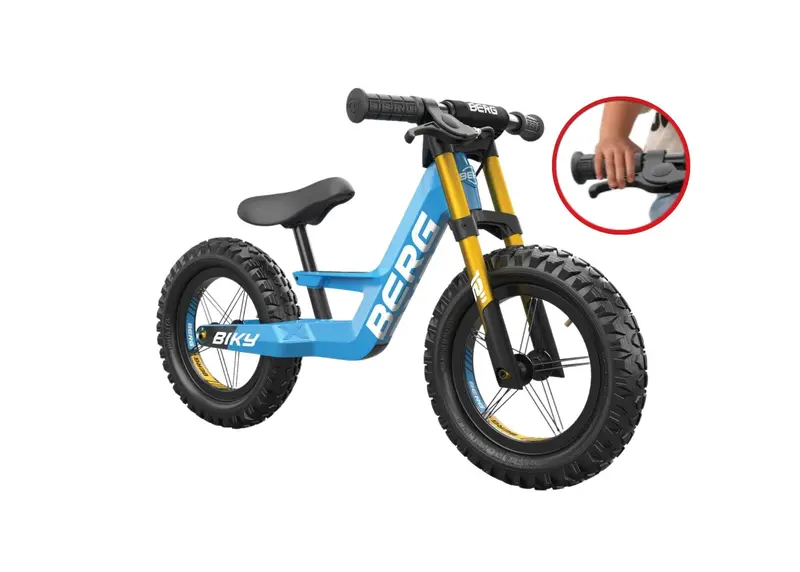 Berg Biky Cross Balance Bike – Blue With Handbrake 1