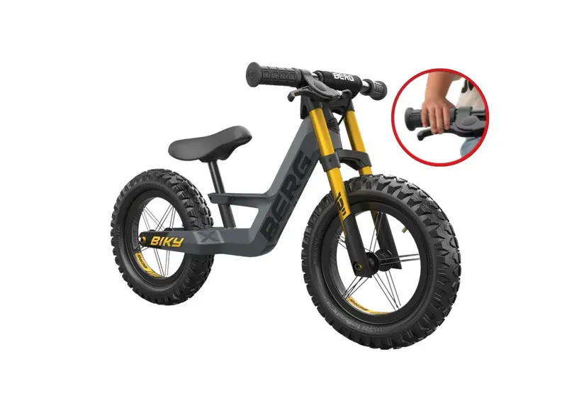 Berg Biky Cross Balance Bike – Grey With Handbrake 1