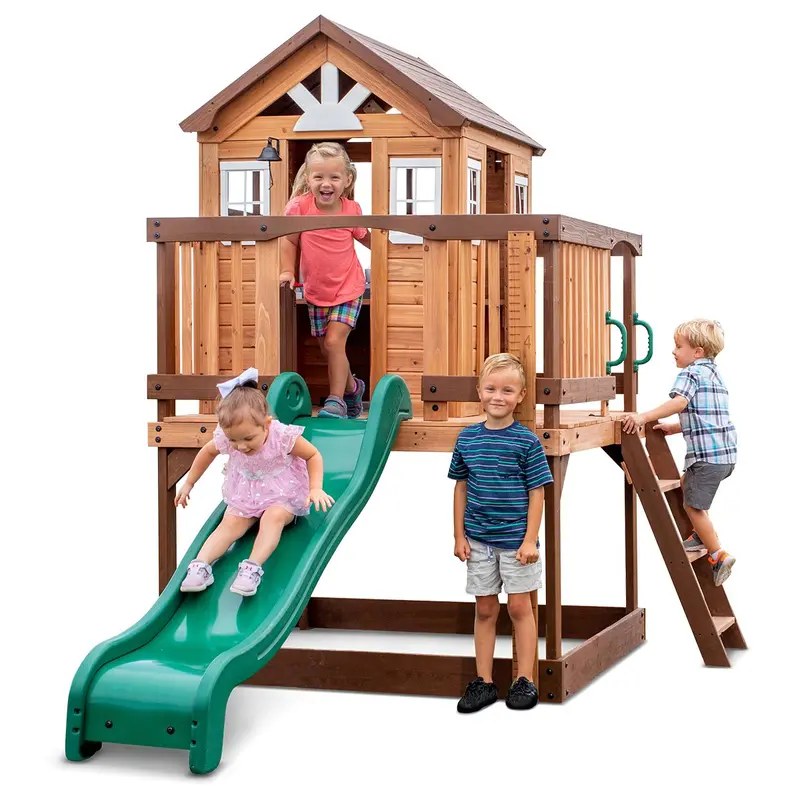 Byd Echo Heights Cubby House Featuring Integrated Slide 1