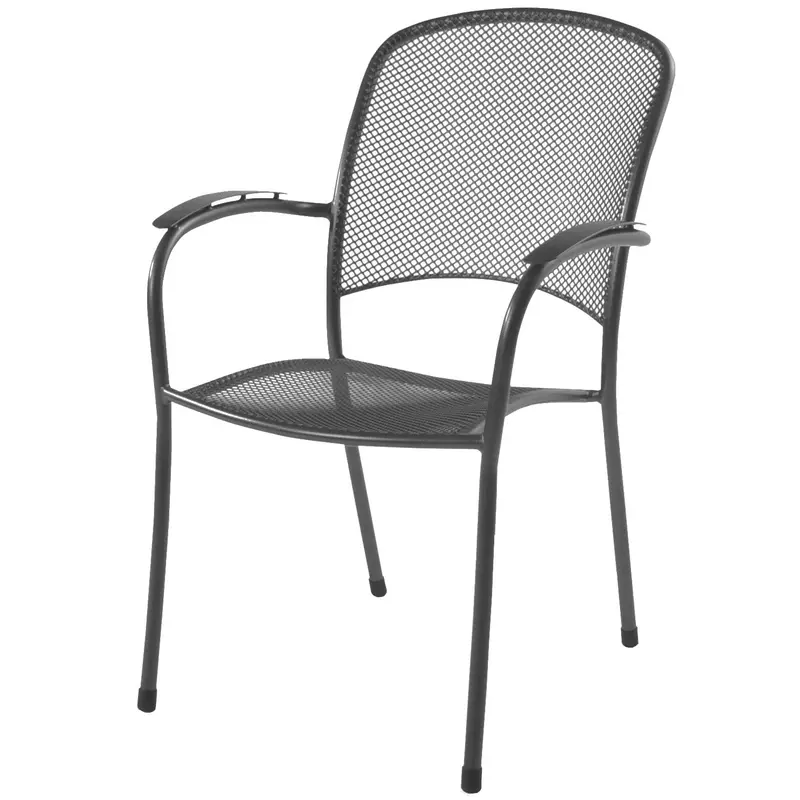 Carlo Wrought Iron Stackable Armchair – Classic Outdoor Design 1