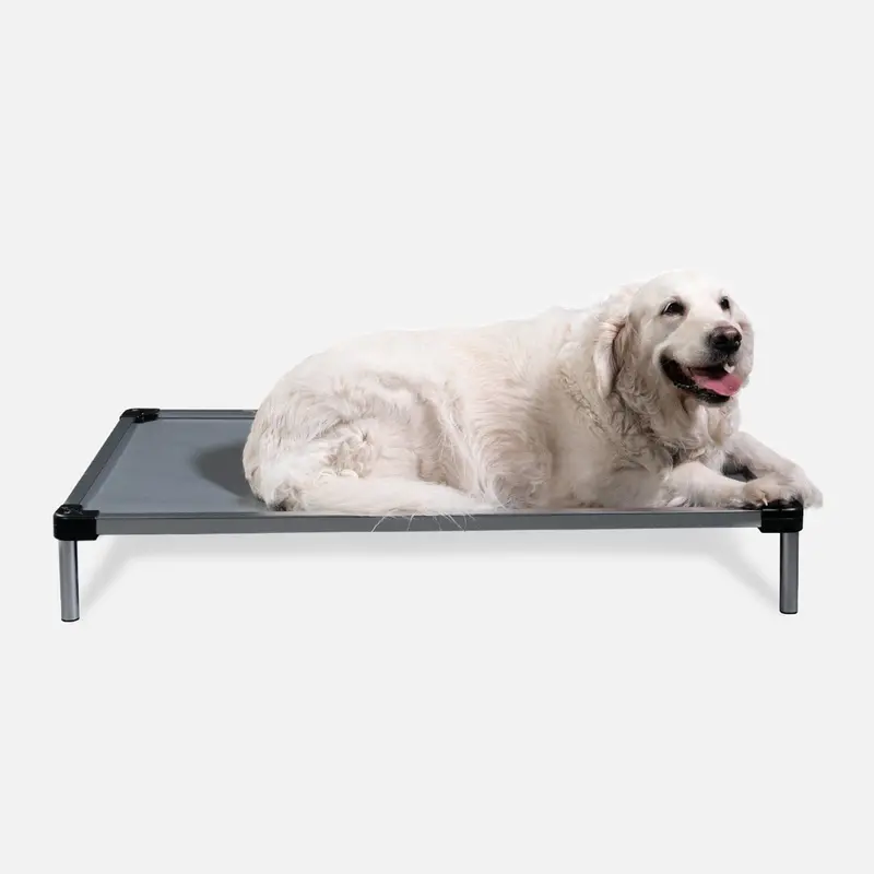 Chew Proof Armored® Vinyl Elevated Dog Bed – All-Weather Support 1