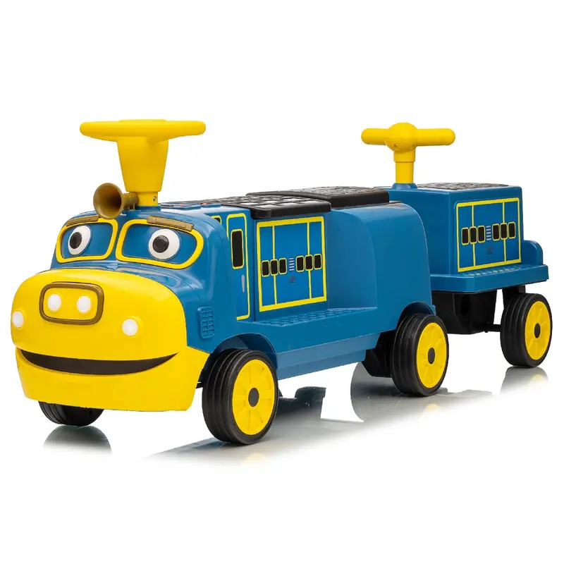 Chuggington Electric Ride-On Train – 12V Battery-Powered With Music, Whistle & Dual Seating 1