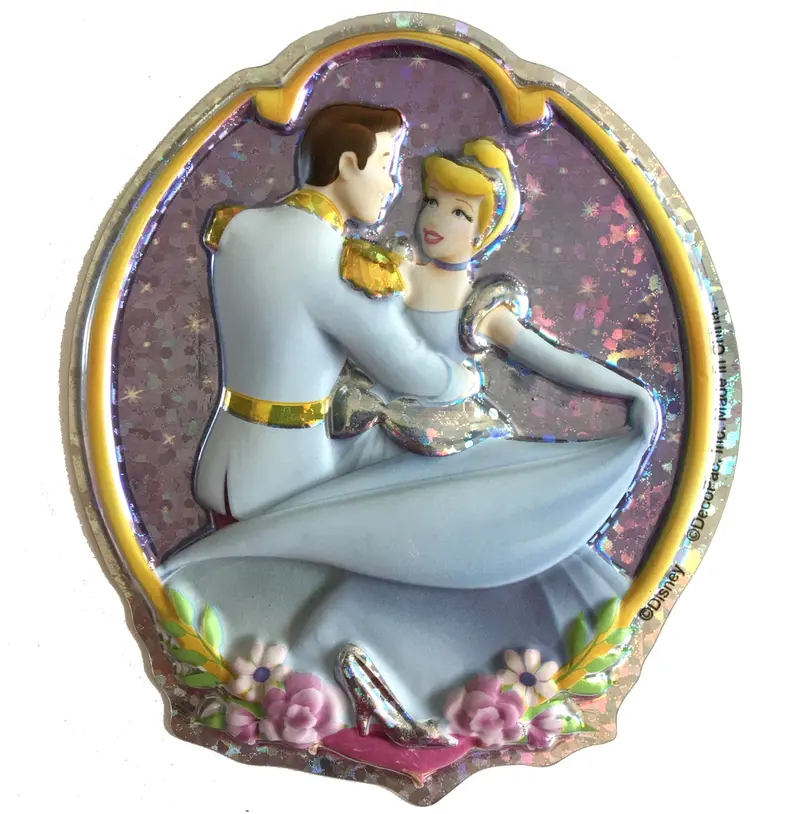Cinderella & Prince Holographic Cake Topper – 4.25" X 5" Pop-Up Party Accent 1