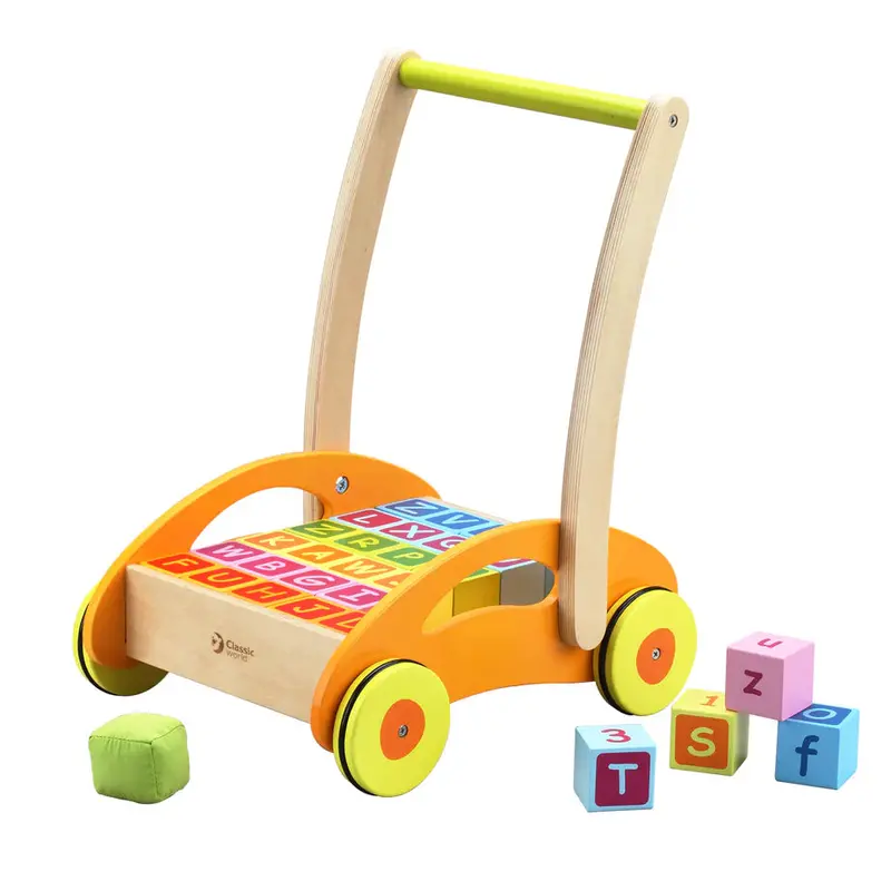 Classic World Baby Walker With Stackable Learning Blocks – Developmental Toy 1