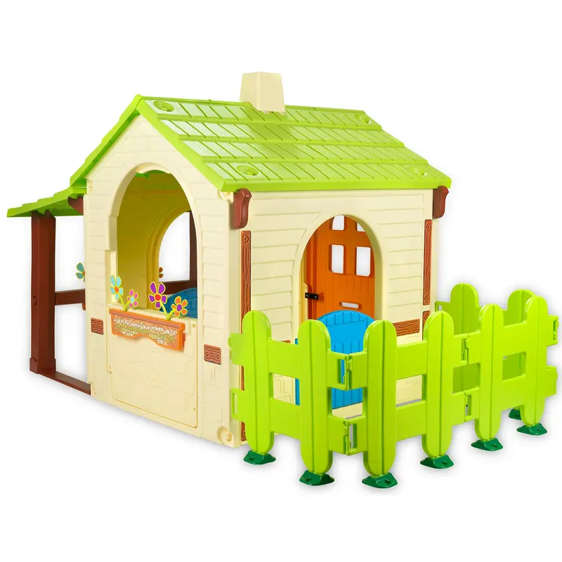 Country-Style Wooden Playhouse For Kids 1