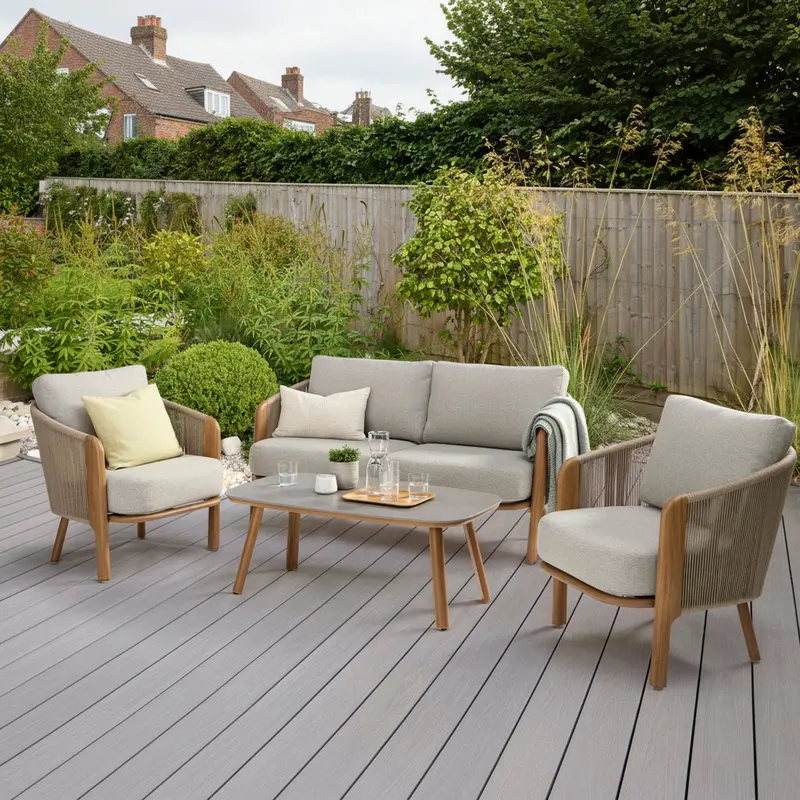 Cres Modular Lounge Set – Contemporary Curved Outdoor Seating 1