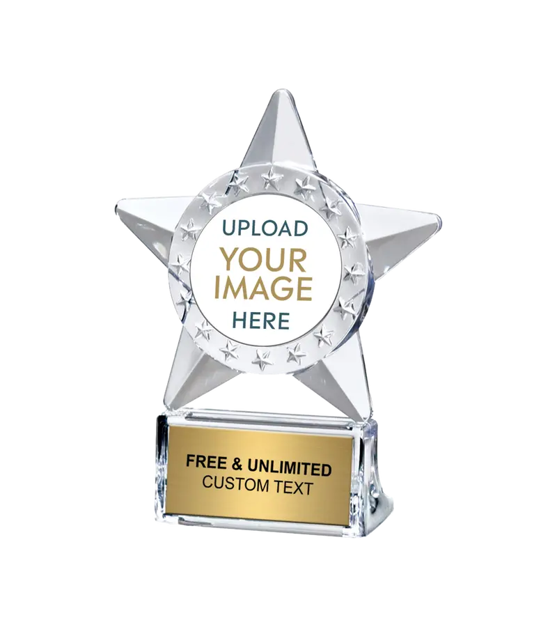 Custom Star-Design Acrylite Trophy 1