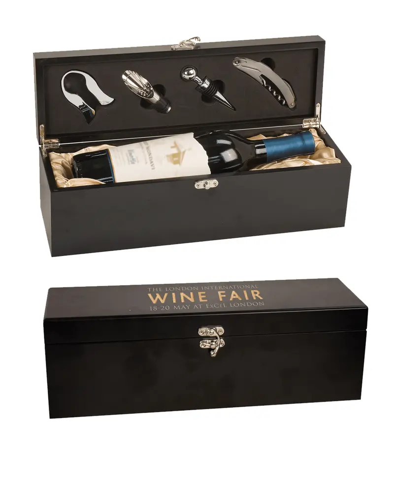 Custom Wine Storage Box – Engraved Gift Option 1