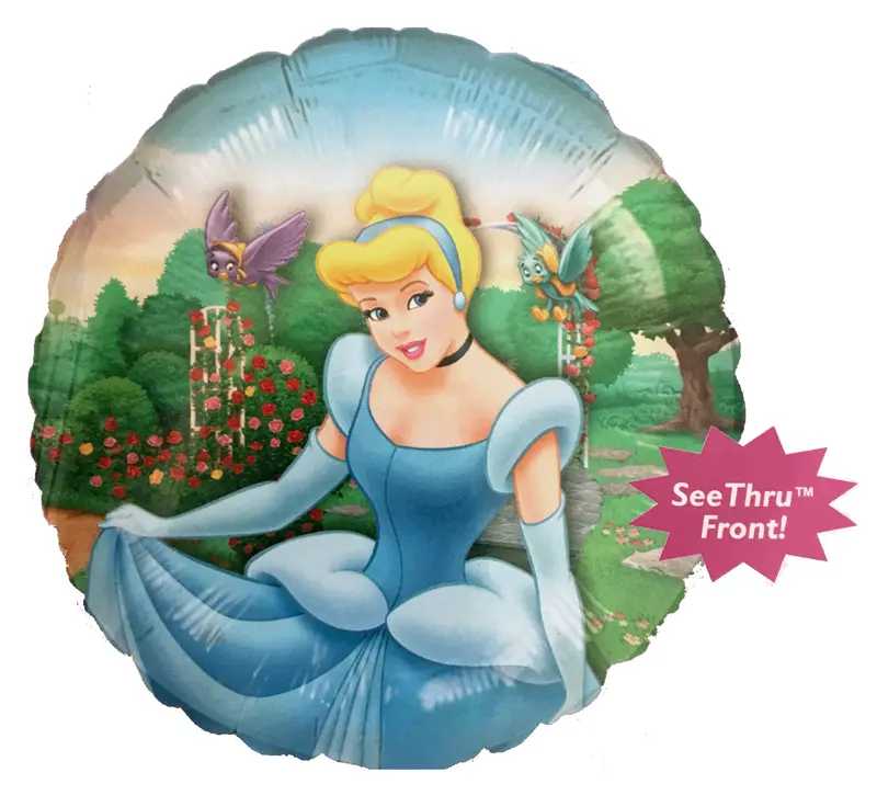Disney Cinderella 3D Panoramic Birthday Balloon – 22" Immersive Celebration Design 1