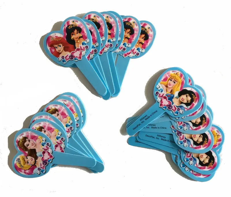 Disney Princess Cupcake Picks – 12-Pack Plastic Dessert Decorations 1