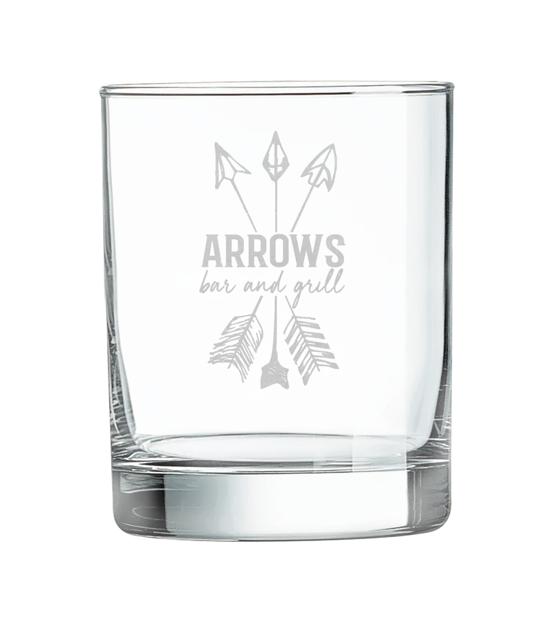 Double Old Fashioned Glass – Laser-Engraved, 13.75 Oz 1