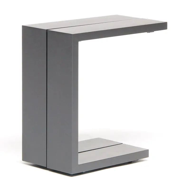 Elba Powder-Coated Aluminum Side Table – Modern Outdoor Accent 1