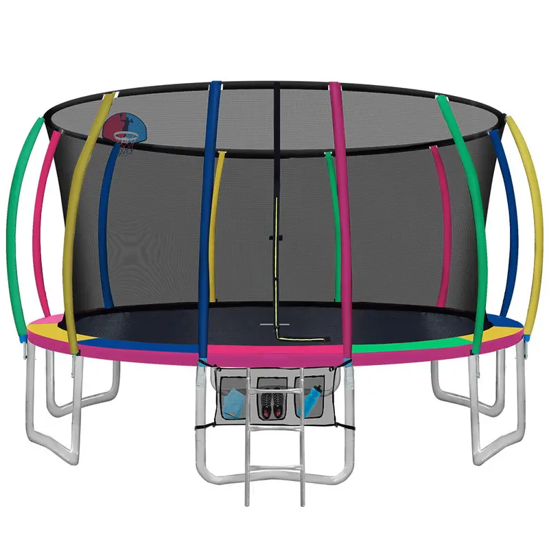 Everfit 16-Foot Kids' Trampoline With Safety Enclosure, Ladder & Rebounder – Assorted Colors 1