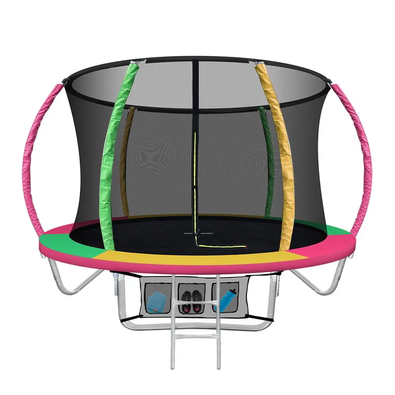 Everfit 8-Foot Kids' Trampoline With Safety Enclosure, Ladder & Rebounder – Assorted Colors 1