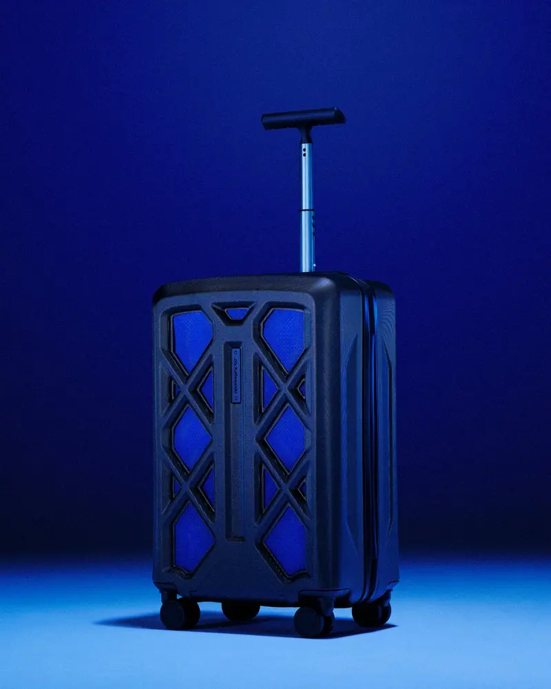 Feather Flight 40L Carry-On Spinner Luggage In Bright Navy 1