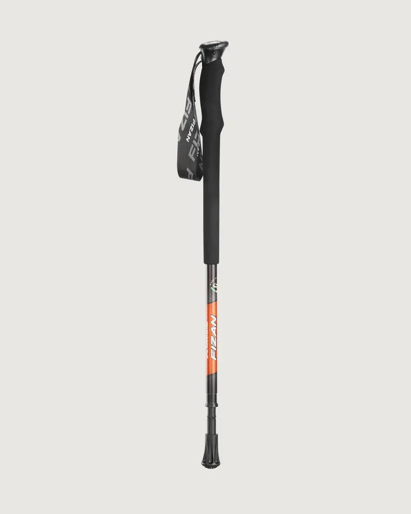 Fizan Compact Pro Adjustable Trekking Pole Pair – Orange 1