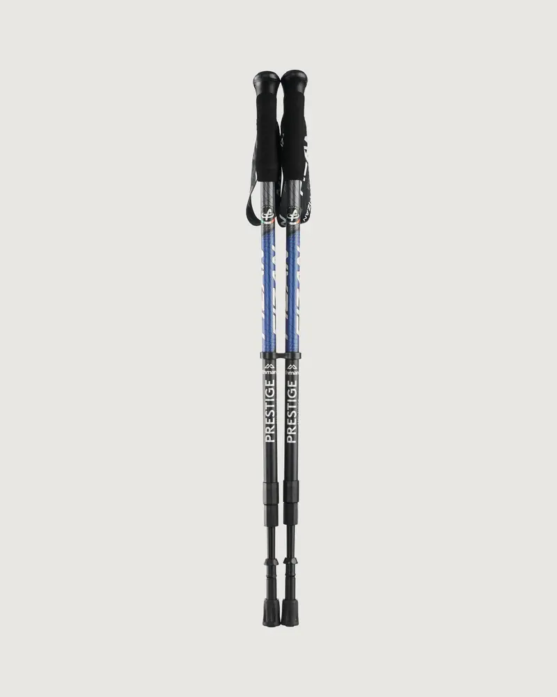 Fizan Prestige As Adjustable Trekking Pole Pair In Black And Blue 1