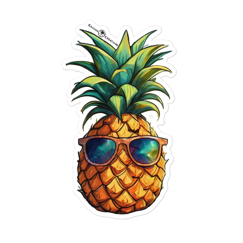 Hala Kahiki Pineapple Vinyl Sticker 3