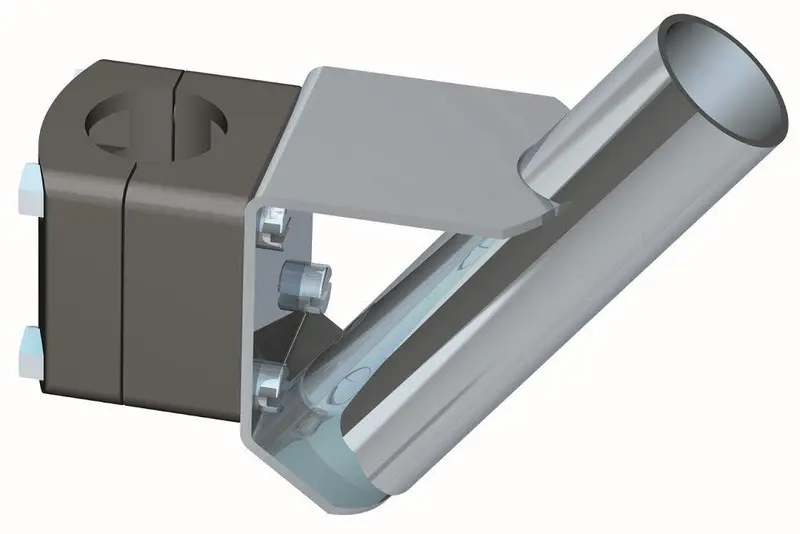 Heavy-Duty Flagpole Ground Socket – Galvanized Steel 1