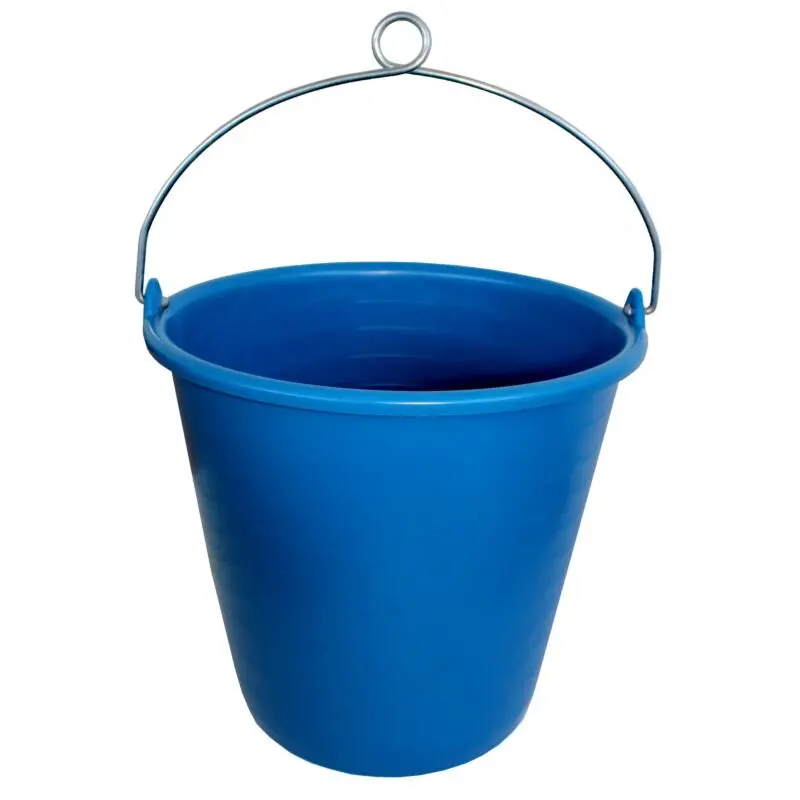 Heavy-Duty Plastic Bucket With Reinforced Rope Handle 1