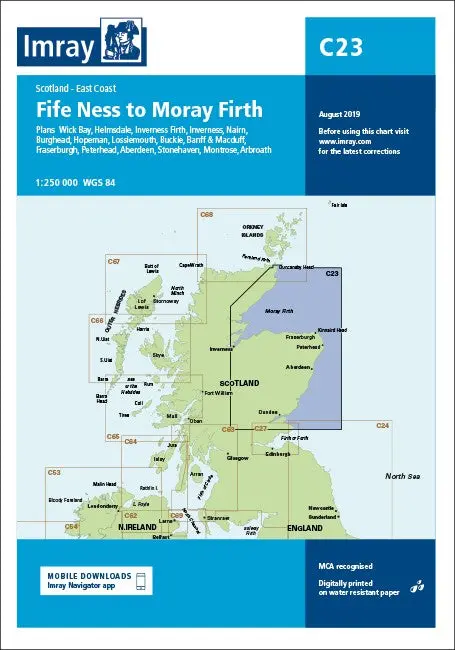 Imray C23 Navigational Chart: Fife Ness To Moray Firth, Scotland 1