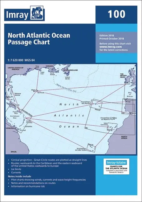 Imray North Atlantic Ocean Passage Planning Chart 1