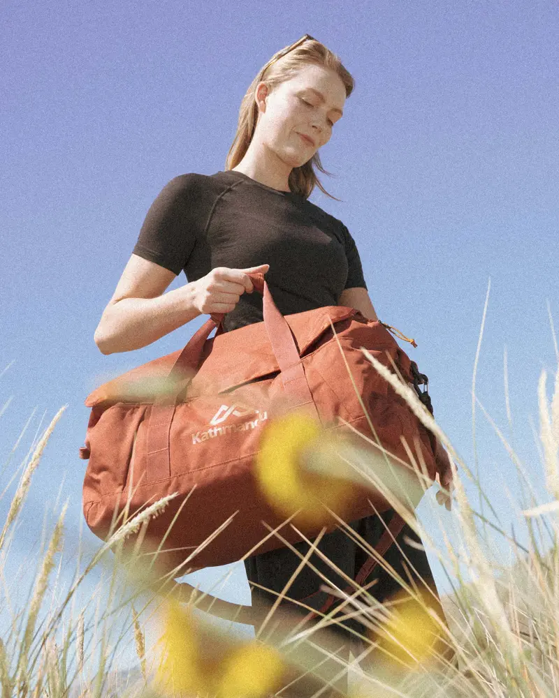 Indus Base 50L Travel Duffel In Redwood 1