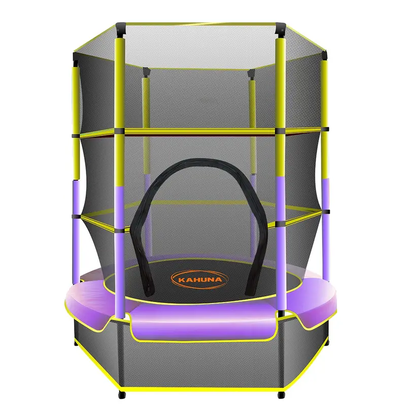 Kahuna 4.5-Foot Round Outdoor Trampoline With Safety Net, Spring Cover, And Weather-Resistant Pad 1
