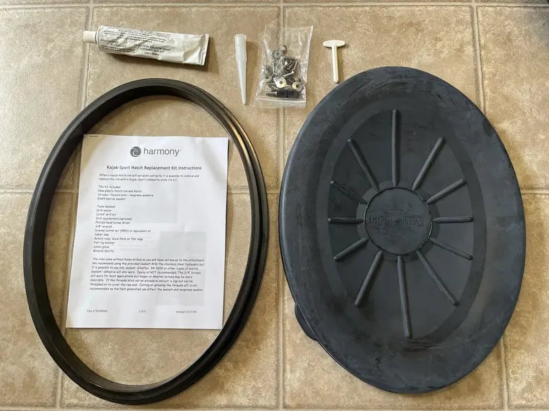 Kajak Sport Oval Hatch Cover Replacement Kit For Kayaks 1