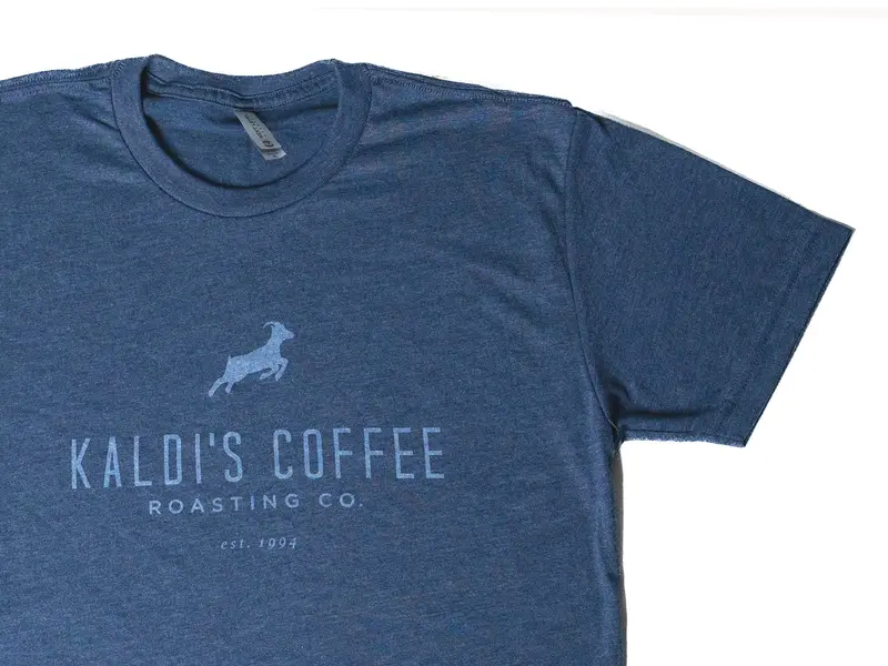 Kaldi'S Coffee Navy Cotton Crewneck T-Shirt 1