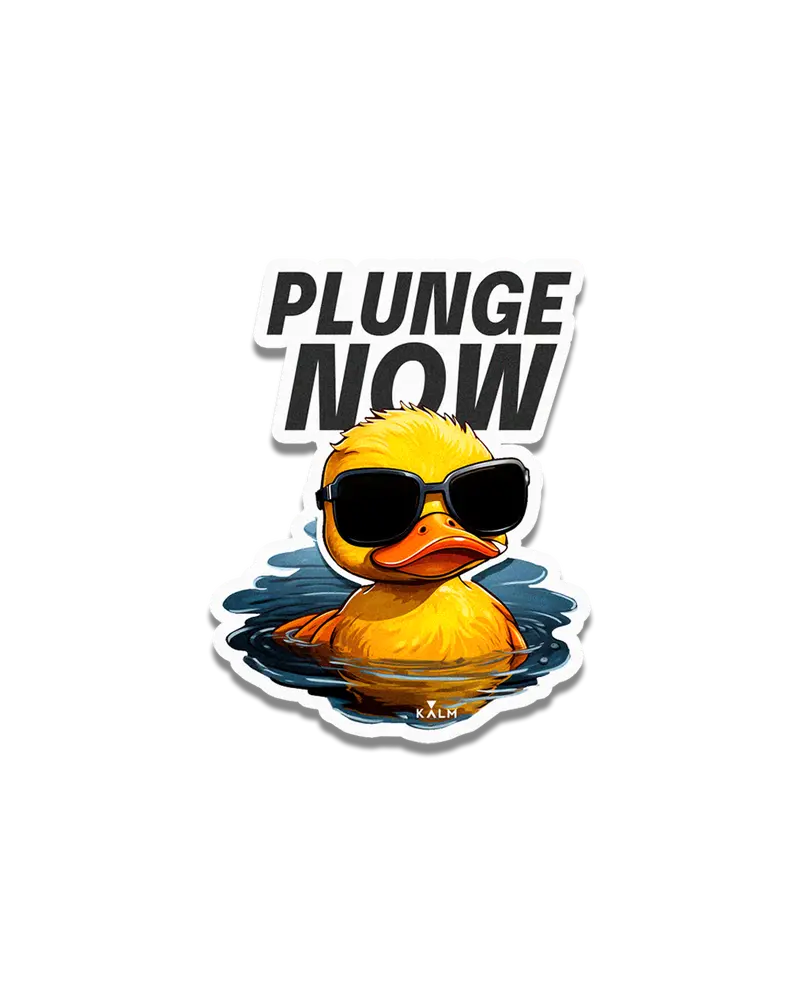 Kalm Plunge Now Rubber Duck Decal – Scratch- And Fade-Resistant 1